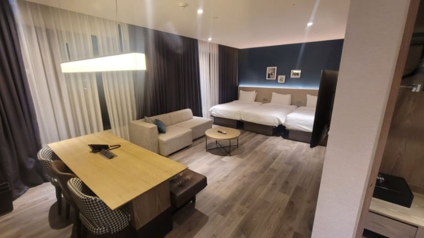 Modern TV and living space at Four Points by Sheraton Josun Seoul Myeongdong